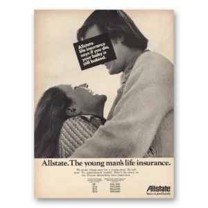 1972 Allstate Insurance Print Ad | Young Mans Life