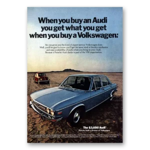 1972 Audi Print Ad | You Get