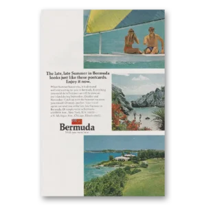 1972 Bermuda Print Ad | Late Summer