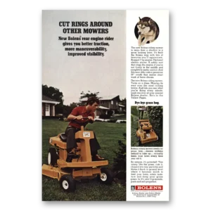 1972 Bolens Tractors Print Ad | Rear Engine Rider