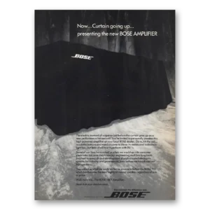 1972 Bose Print Ad | Curtain Going Up