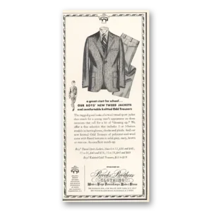 1972 Brooks Brothers Print Ad | Boys New Tweed Jackets