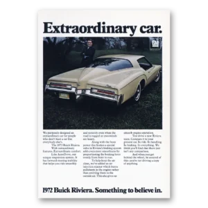 1972 Buick Riviera Print Ad | Extraordinary Car