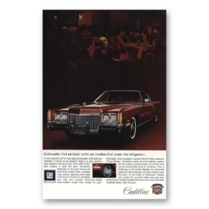 1972 Cadillac Eldorado Print Ad | Instinctive Taste