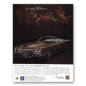 1972 Cadillac Eldorado Print Ad | Thoroughbred