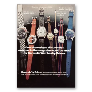 1972 Caravelle Watch Print Ad | Our Styles