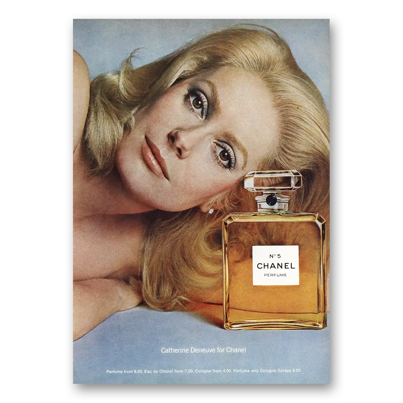 1972 Chanel No 5 Print Ad | Catherine Deneuve
