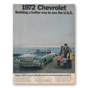 1971 Chevrolet Impala Print Ad | See Usa