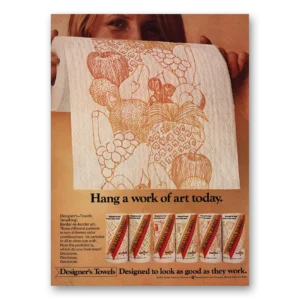 1972 Designer Towels Print Ad | Work Art