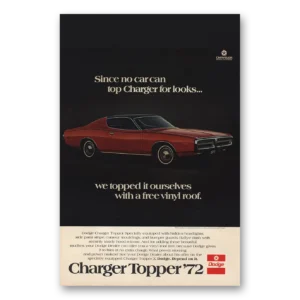 1972 Dodge Charger Print Ad | Topper