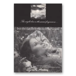 1972 Elizabeth Arden Print Ad | Blue Grass