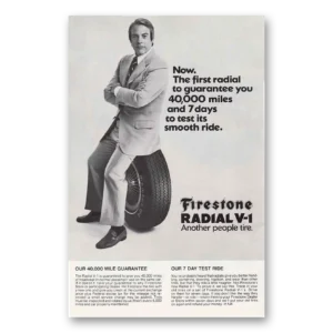 1972 Firestone Tires Print Ad | Change Habits