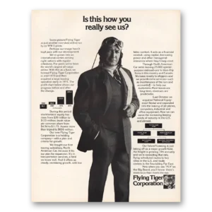 1972 Flying Tiger Line Print Ad | Really See Us