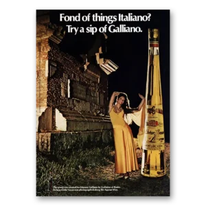 1972 Galliano Liqueur Print Ad | Fond Things Italian