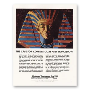 1972 Halstead Industries Print Ad | Case Copper