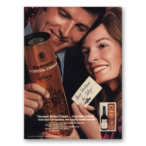 1972 Harveys Bristol Cream Print Ad | And Last Christmas
