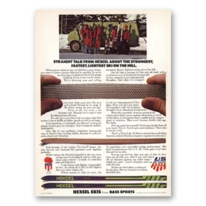 1972 Hexcel Skis Print Ad | Straight Talk