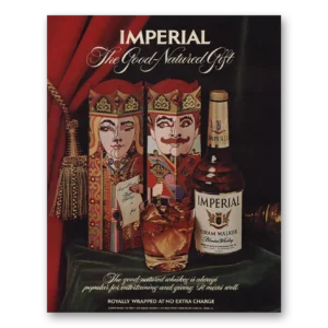 1972 Imperial Whiskey Print Ad | Good Natured