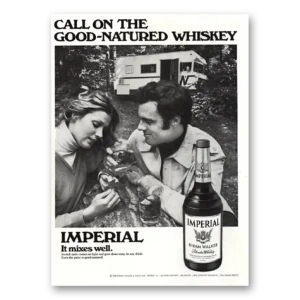 1972 Imperial Whiskey Print Ad | Good Natured