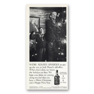 1972 Jack Daniels Print Ad | Always Anxious