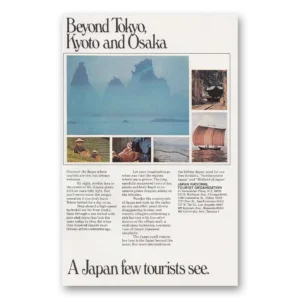 1972 Japan Print Ad | Kyoto Osaka