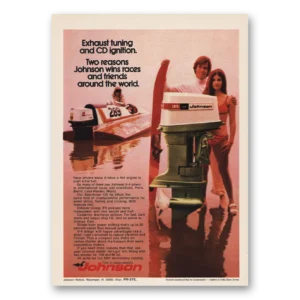 1972 Johnson Sea Horse Motors Print Ad | Cd Ignition