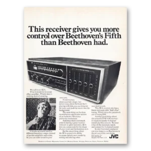 1972 JVC Receiver Print Ad | Beethovens Fifth