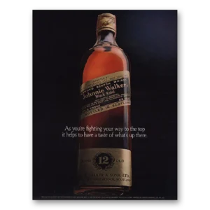 1972 Johnnie Walker Black Label Print Ad | Way To Top