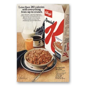 1972 Kelloggs Special K Print Ad | Sip Crunch