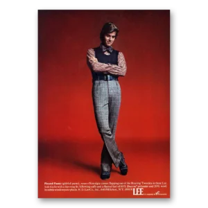 1972 Lee Menswear Print Ad | Pleated Pants
