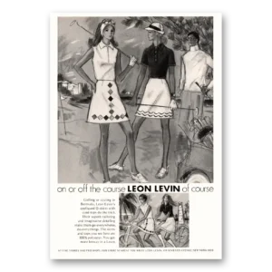1972 Leon Levin Clothing Print Ad | On Or Off Course