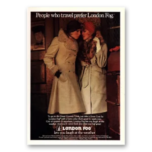 1972 London Fog Print Ad | People Travel