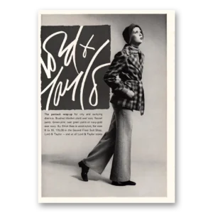 1972 Lord & Taylor Print Ad | Elliott Bass
