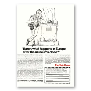 1972 Lufthansa German Airlines Print Ad | Baron