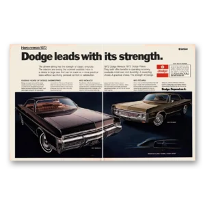 1971 Dodge Monaco Print Ad | Polara Leads