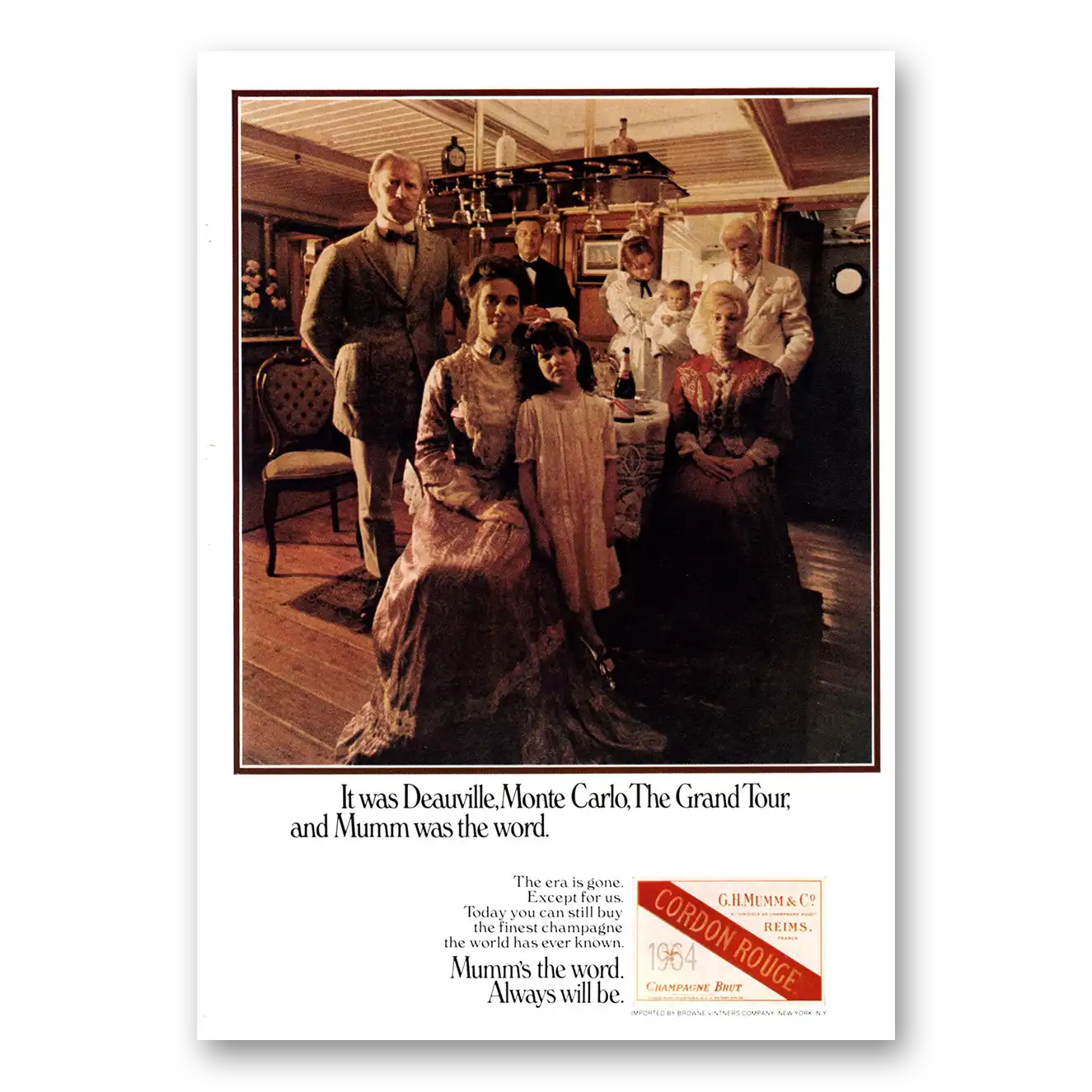 1972 Mumm Champagne Print Ad | Cordon Rouge