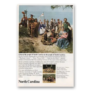 1972 North Carolina Print Ad | Given People