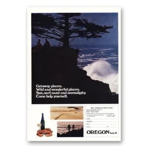 1972 Oregon Print Ad | Wild And Wonderful Places