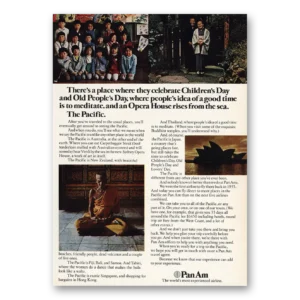 1972 Pan Am Print Ad | Childrens Day
