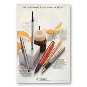 1972 Parker Pens Print Ad | Big Red