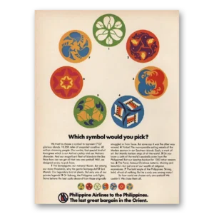 1972 Philippine Airlines Print Ad | Which Symbol