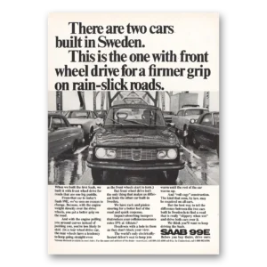1972 Saab Print Ad | Firmer Grip