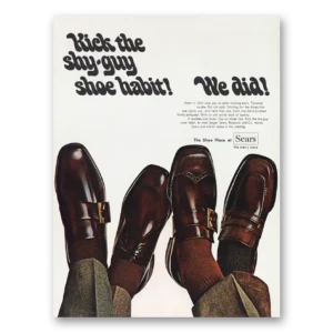 1972 Sears Shoe Place Print Ad | Shy Guy