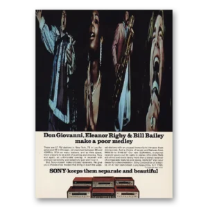 1972 Sony Print Ad | Stereo System