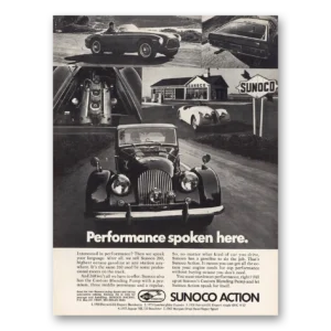 1972 Sunoco Print Ad | Performance Spoken Here