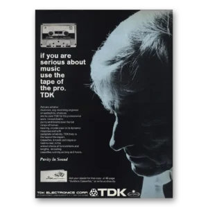 1972 TDK Print Ad | If You Are Serious