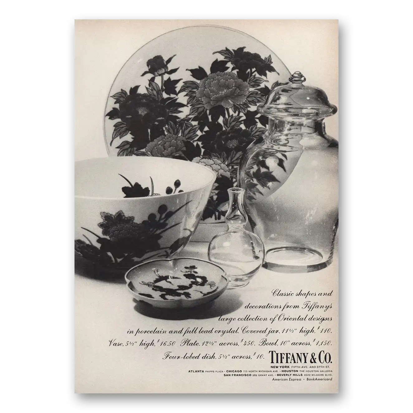 1972 Tiffany & Co Print Ad | Classic Shapes