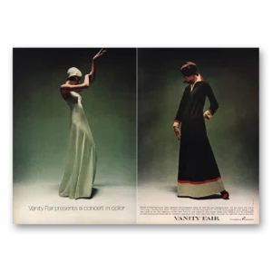 1972 Vanity Fair Print Ad | Concert In Color