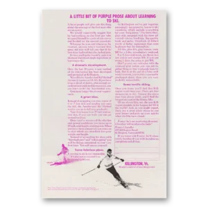 1972 Vermont Print Ad | Killington