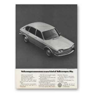 1971 Volkswagen 411 Sedan Print Ad | Four Door